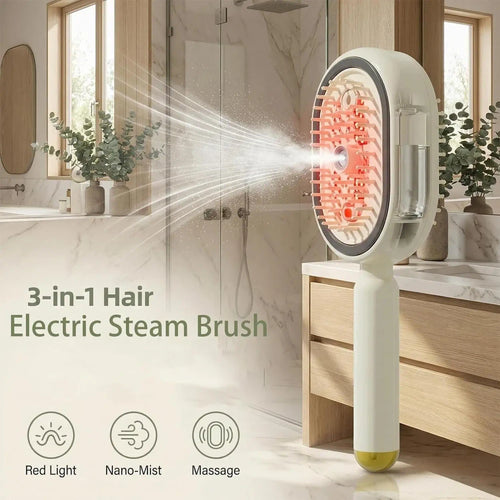 Electric Steam Massage Hair Brush