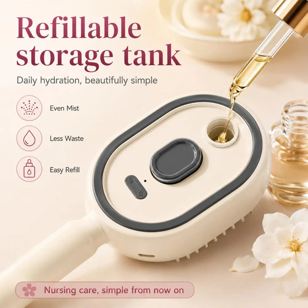 Electric Steam Massage Hair Brush